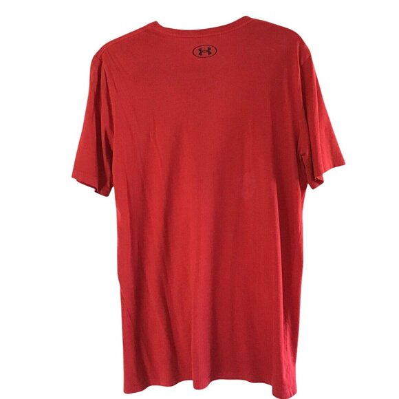 Under Armour Red HeatGear Mens T-Shirt Size M - Picture 2 of 7
